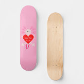 Skateboard Valentines Jour Amour Coeur Axolotl (Recto)