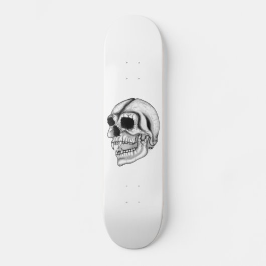 Skateboard Vampir Schädel design noir et blanc (Recto)