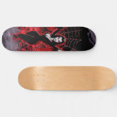 Skateboard Vampire femme Spider web gothique (Horz)