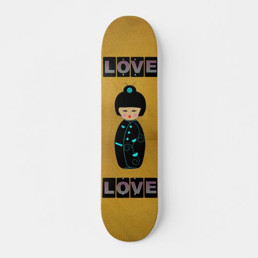 Skateboard van Aziatische dolls (Voorkant)