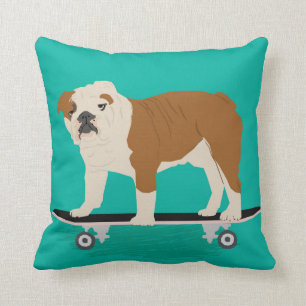Skateboard van Bulldog Kussen