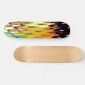 Skateboard van Colorful Faint Wereldbol (Horizontaal)
