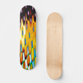Skateboard van Colorful Faint Wereldbol (Voorkant)