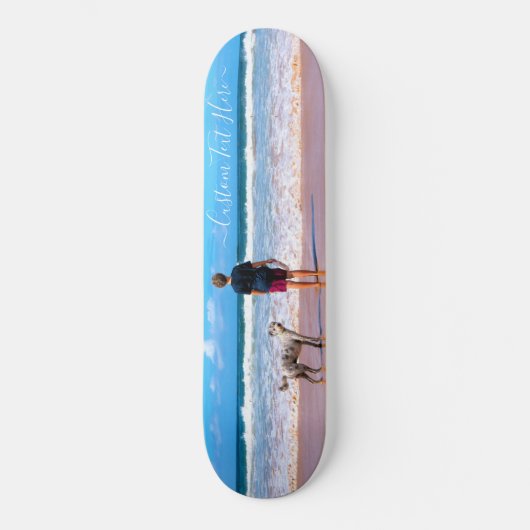 Skateboard van de Tekst van de Foto van de douane  (Voorkant)