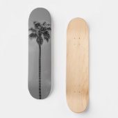 Skateboard van de zwarte en witte palmboom (Voorkant)