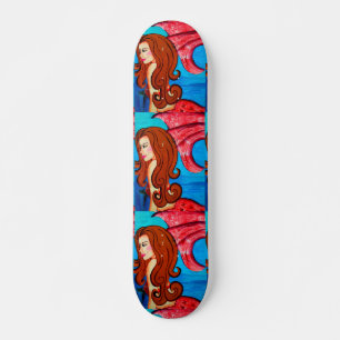 skateboard van drietal redheaded meerminnen