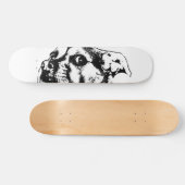 Skateboard van een waaksame pup (Horizontaal)