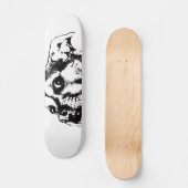 Skateboard van een waaksame pup (Voorkant)