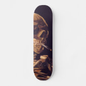 Skateboard Van Gogh : Crâne avec brûler Cigaret (Recto)