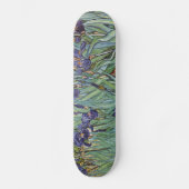 Skateboard Van Gogh Irises Peinture impressionniste (Recto)
