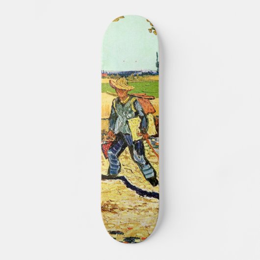 Skateboard Van Gogh : Peintre sur son chemin de travailler (Recto)