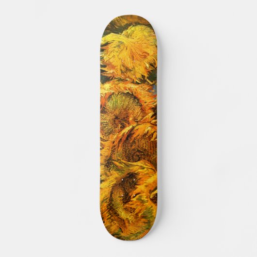 Skateboard Van Gogh : Quatre tournesols (Recto)