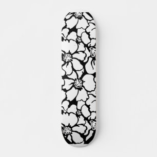 skateboard van het bloempatroon
