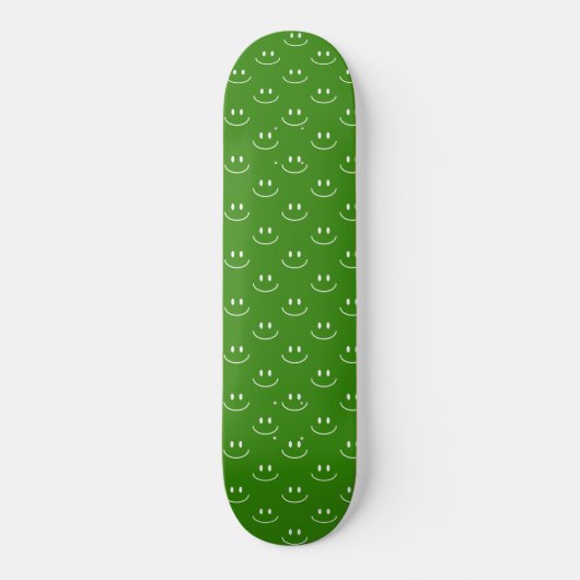 Skateboard van het Groene Smile Pattern (Voorkant)
