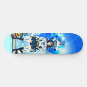 skateboard van het levende meisje (Horizontaal)