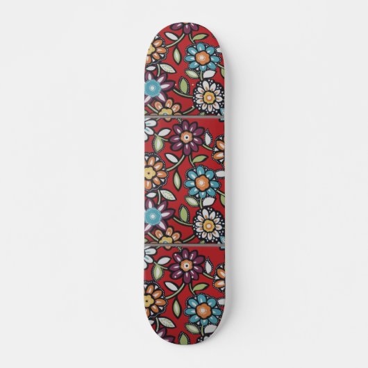 skateboard van hippie flower (Voorkant)