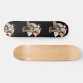 Skateboard van Hipster Statue (Horizontaal)