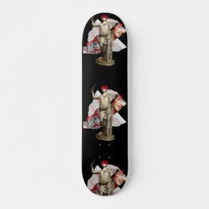 Skateboard van Hipster Statue