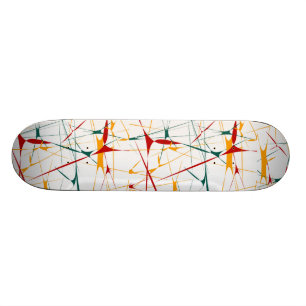 Skateboard van kleurrijke Splatter