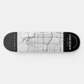 Skateboard van Long Beach City Map (Horizontaal)