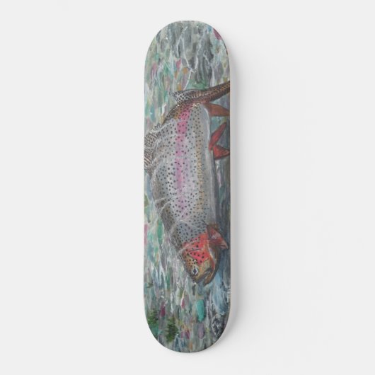 Skateboard van regenboogforel (Voorkant)
