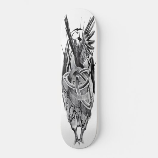 Skateboard van Triquetra crow (Voorkant)