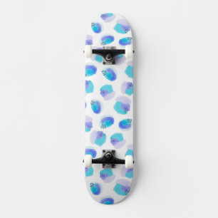 Skateboard van waterverf-penseelstreken