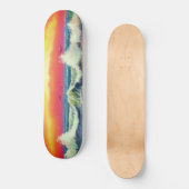 Skateboard van zee Sunset Waves - Schilderen (Voorkant)