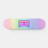 Skateboard Vaporwave - Arc-en-ciel esthétique 90s Audio Casse (Horz)