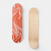 Skateboard Varé - orange et blanc (Recto)