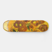 Skateboard Vase avec quinze tournesols par Vincent van Gogh (Horz)
