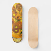 Skateboard Vase avec quinze tournesols par Vincent van Gogh (Recto)