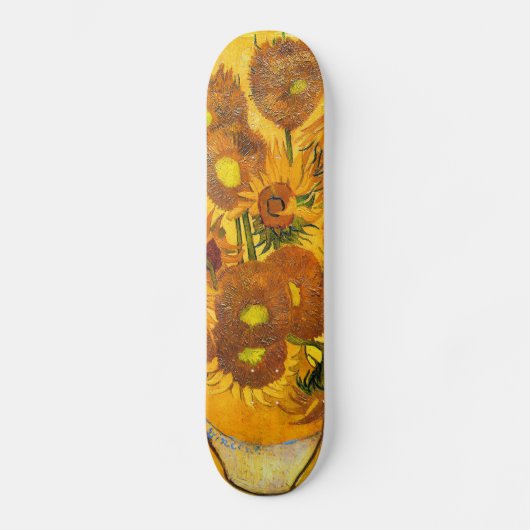 Skateboard Vase avec quinze tournesols par Vincent van Gogh (Recto)