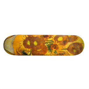 Skateboard Vase avec quinze tournesols par Vincent van Gogh