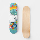 Skateboard vecteur arc-en-ciel (Recto)