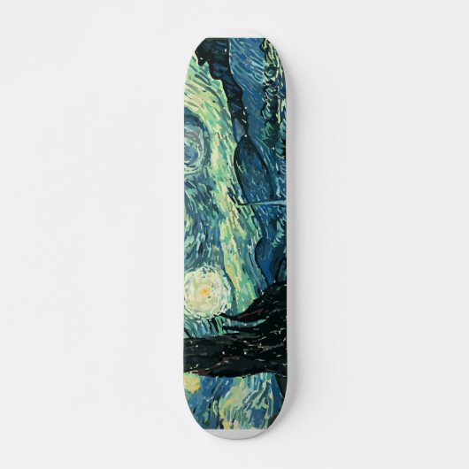 Skateboard Vecteur de nuit étoilée de Van Gogh (Devant)