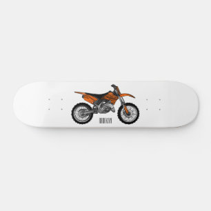 Skateboard Vélo droit hors route moto / motocross dessin anim