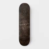 Skateboard Velvety Bronze Damask | Grunge baroque Brown (Recto)