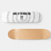 Skateboard Venez sur le côté Nerd pour le style de typographi (Horz)
