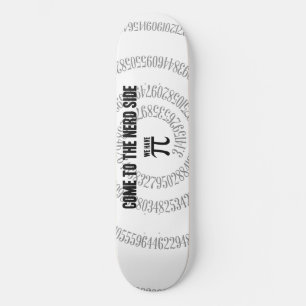 Skateboard Venez sur le côté Nerd pour le style de typographi