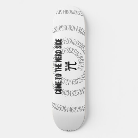 Skateboard Venez sur le côté Nerd pour le style de typographi (Recto)