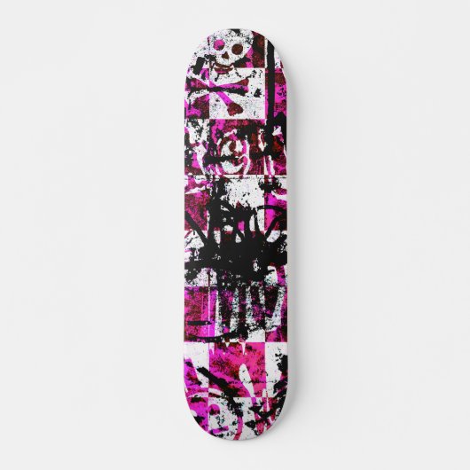 Skateboard Vérificateurs roses (Devant)