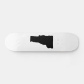 Skateboard Vermont en noir et blanc (Horz)