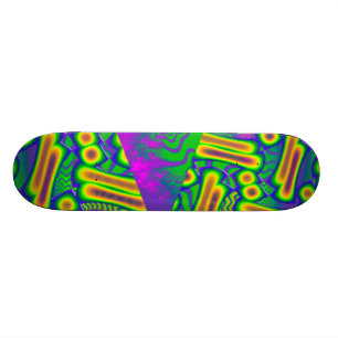 Skateboard Verre Dichroïque Psychédélique Fusé