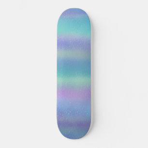 Skateboard Verre Dichroïque Rainbow Colours Art