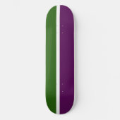 Skateboard Vert blanc violet couleur pâle Design de bloc de c (Recto)