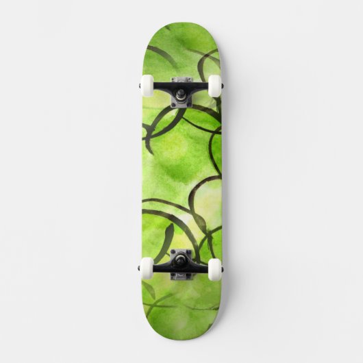 Skateboard vert d'arrière - plan de peinture de main (Recto)
