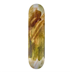 Skateboard vert d'art, arrière - plan brun de peinture de