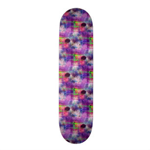 Skateboard Vert de conception, aquarelle pourpre de texture