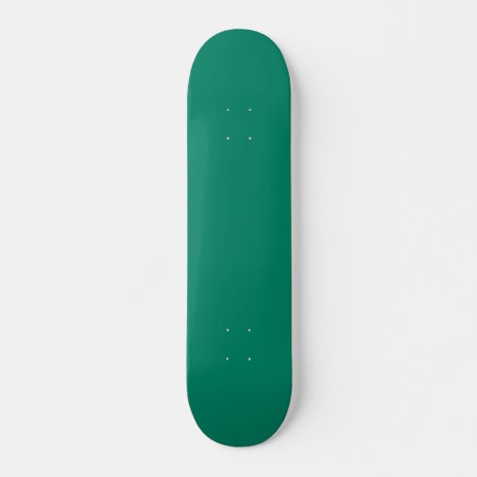 Skateboard Vert émeraude foncé Bleu couleur solide Design (Devant)
